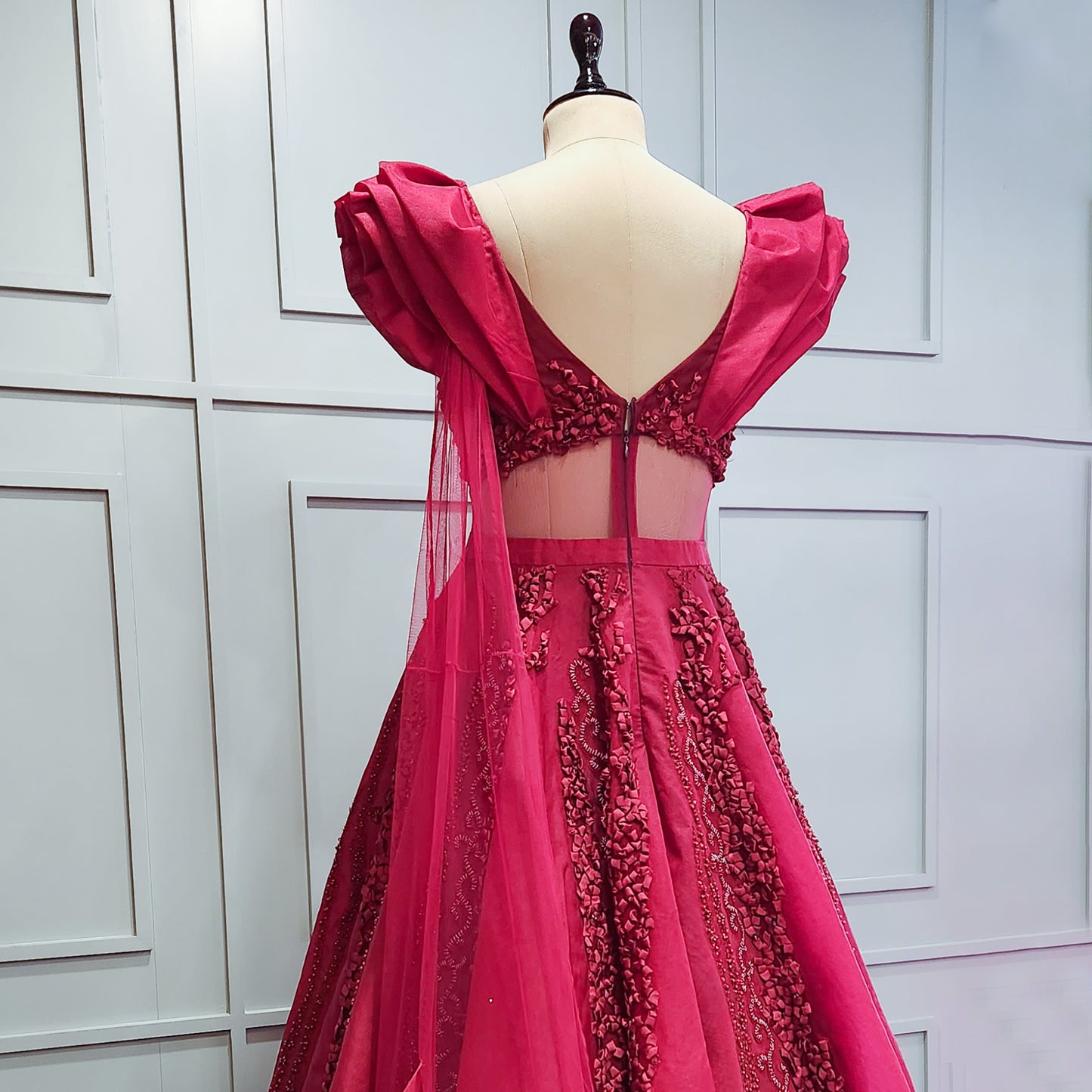 Red Cocktail Gown