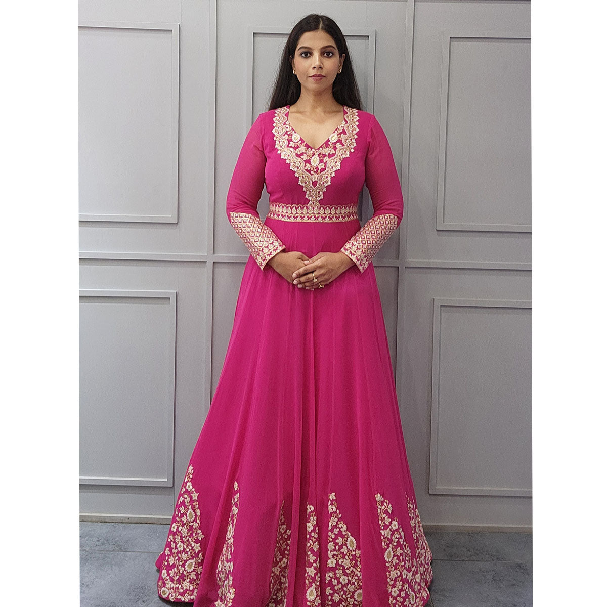 Hot Pink Anarkali