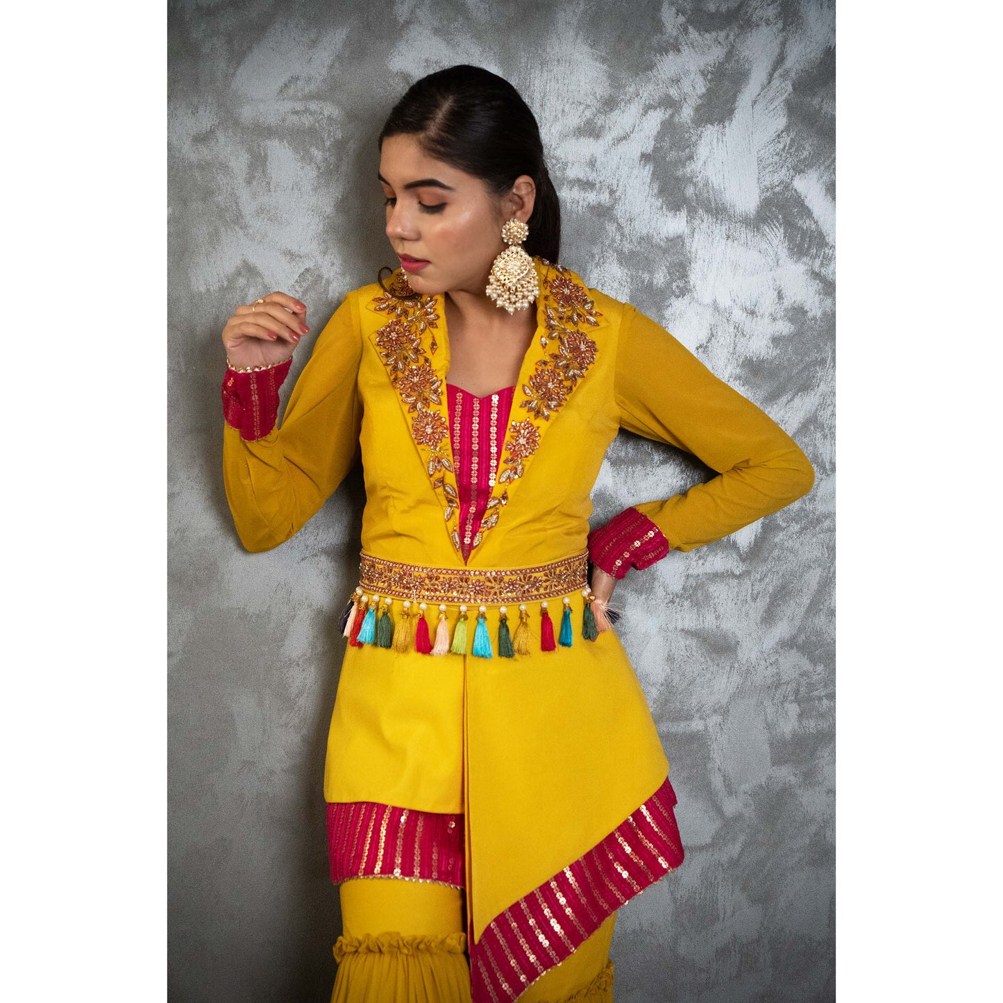Yellow Asymmetric Cord Set