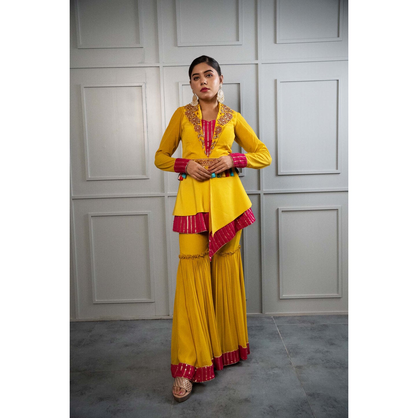 Yellow Asymmetric Cord Set