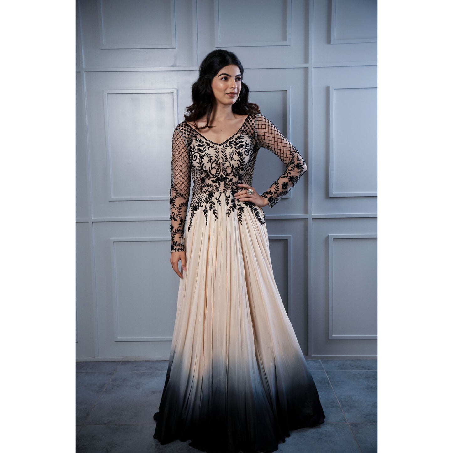 Ombre Western Gown