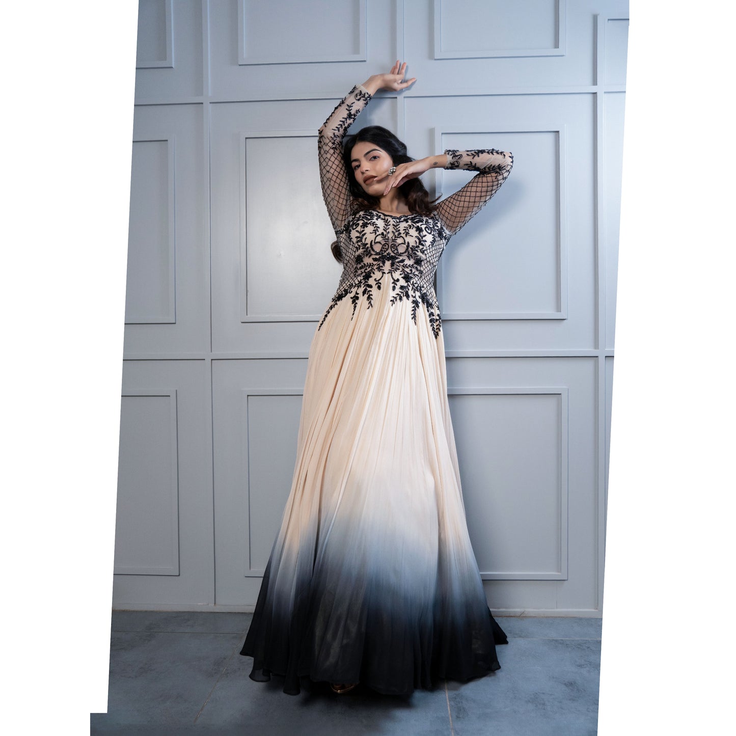 Ombre Western Gown
