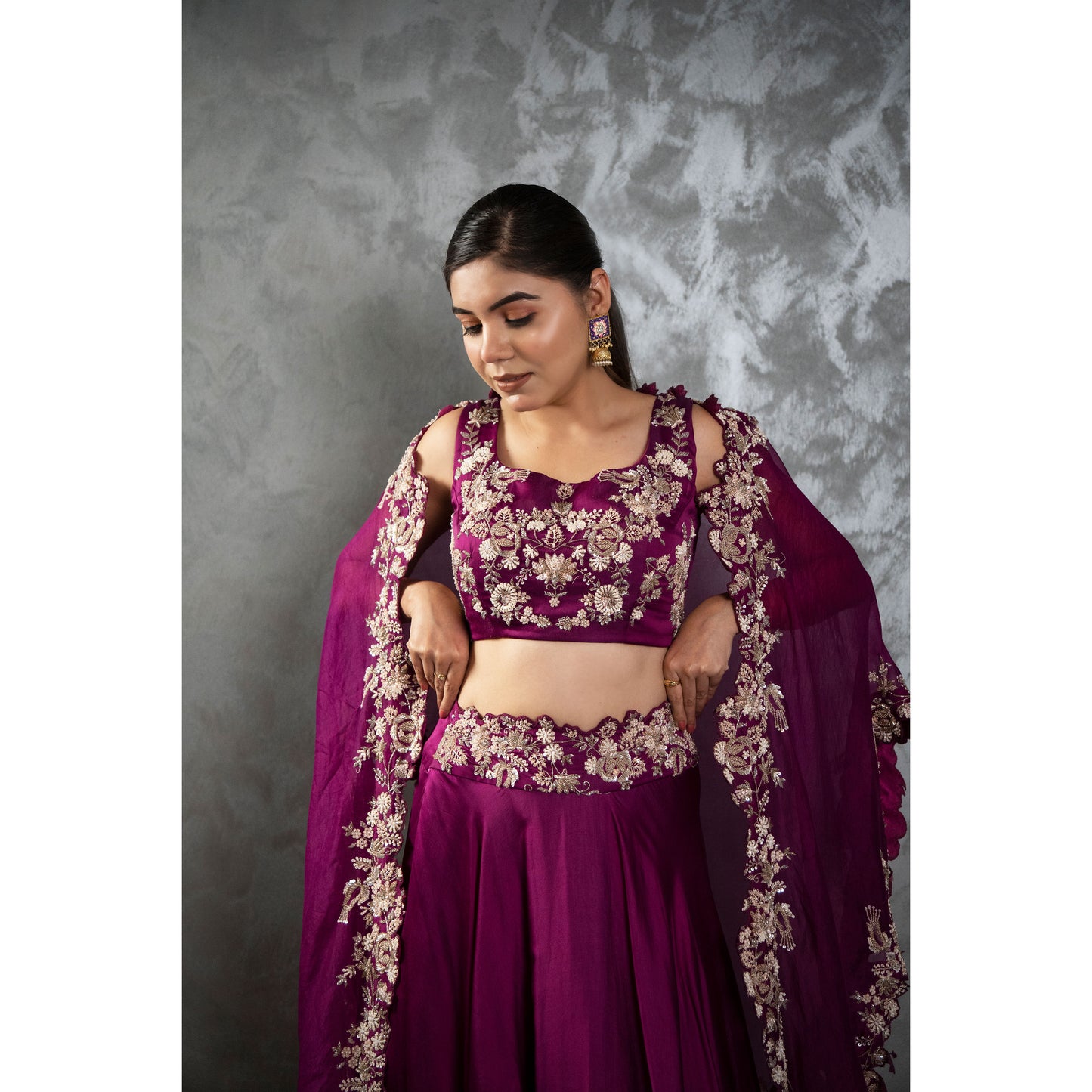 NM Crepe and Skirt Set