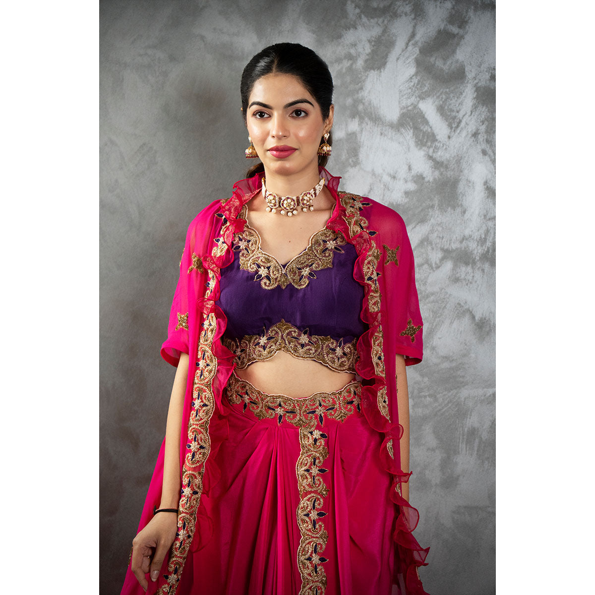 Cape Dhoti Set