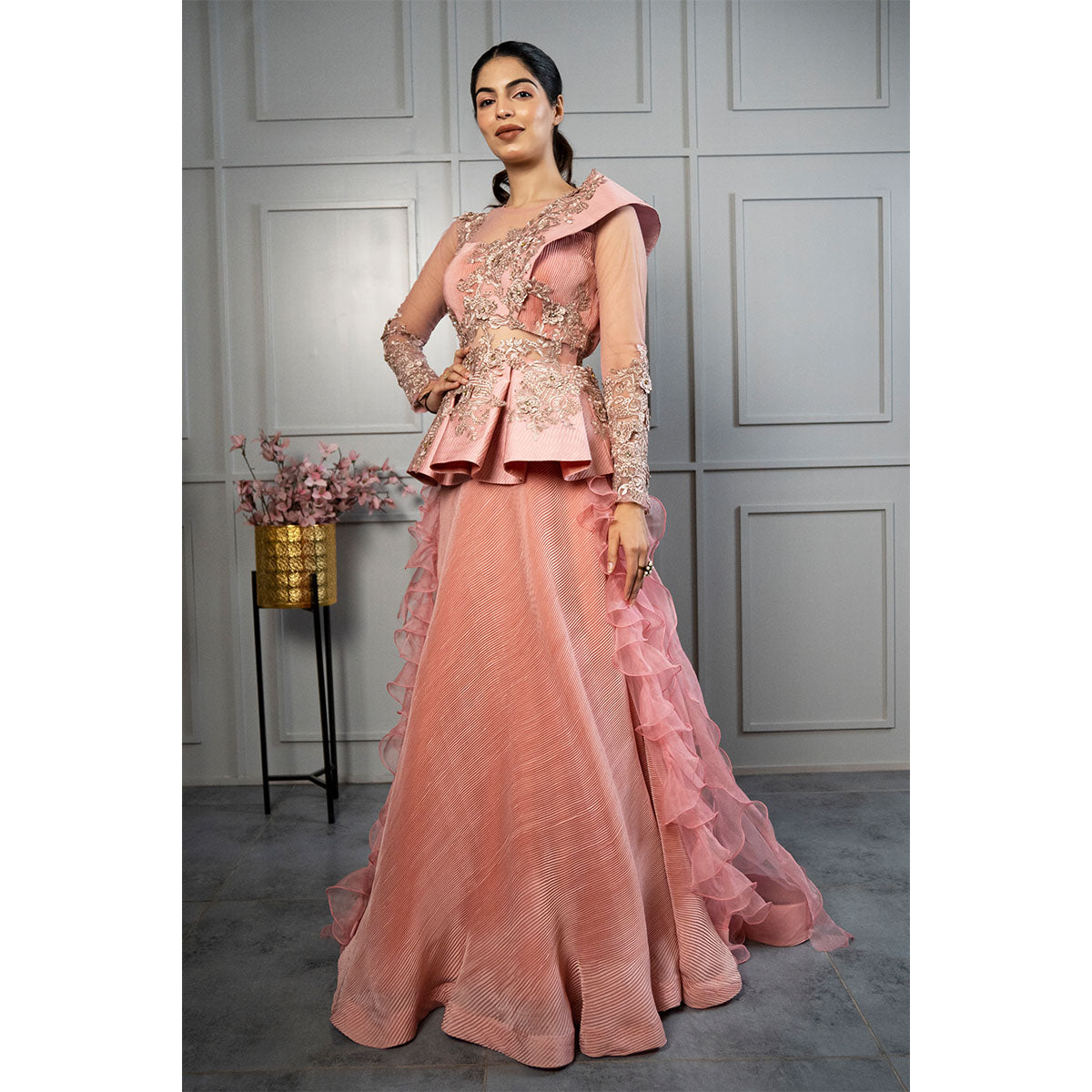 Crush Lycra Gown