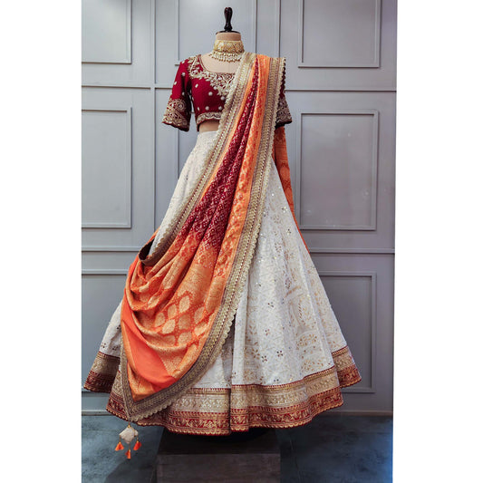 Gadhchola Dupatta Luckhnawi Lehenga