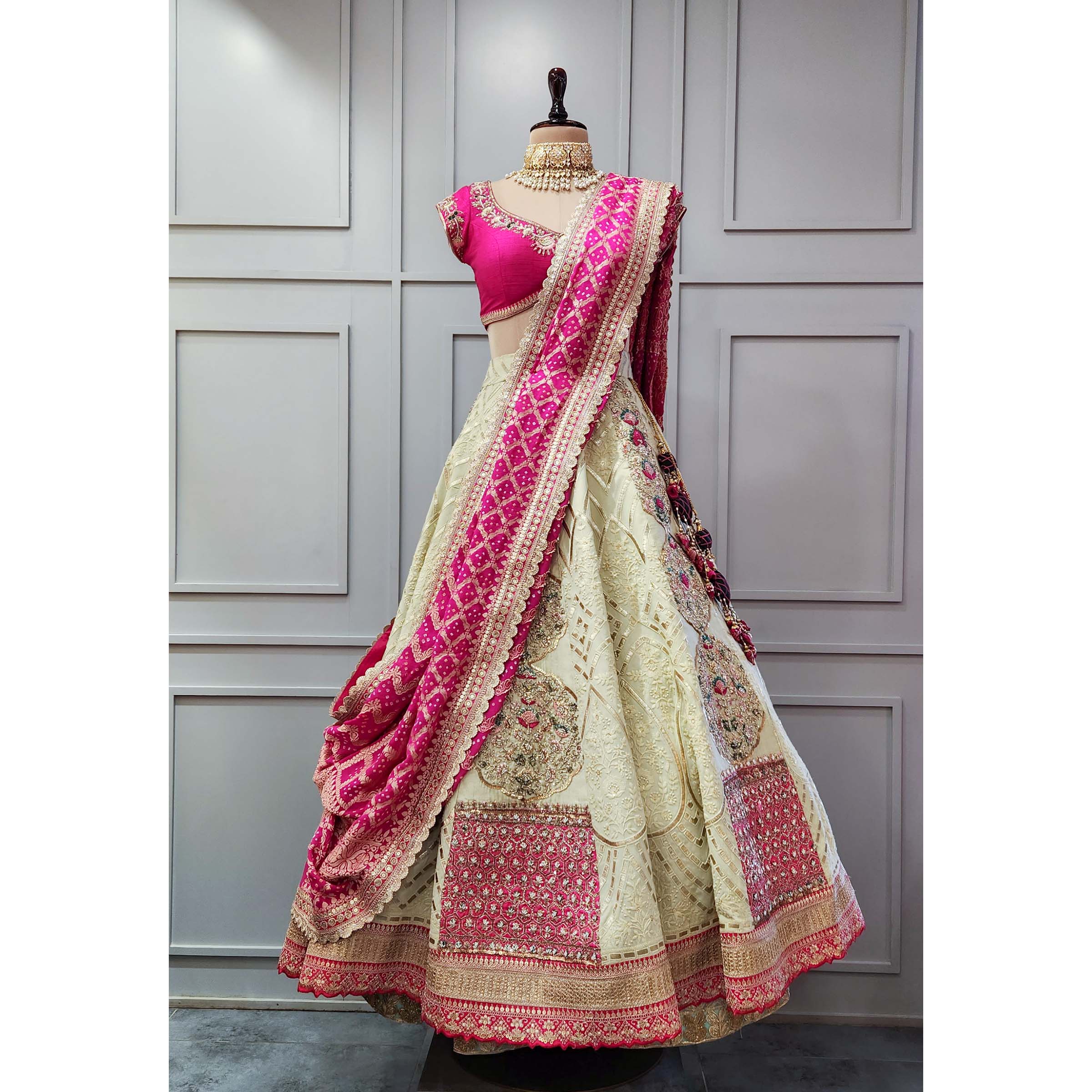 Cream Lehenga Choli : Buy Cream Color Lehenga Online