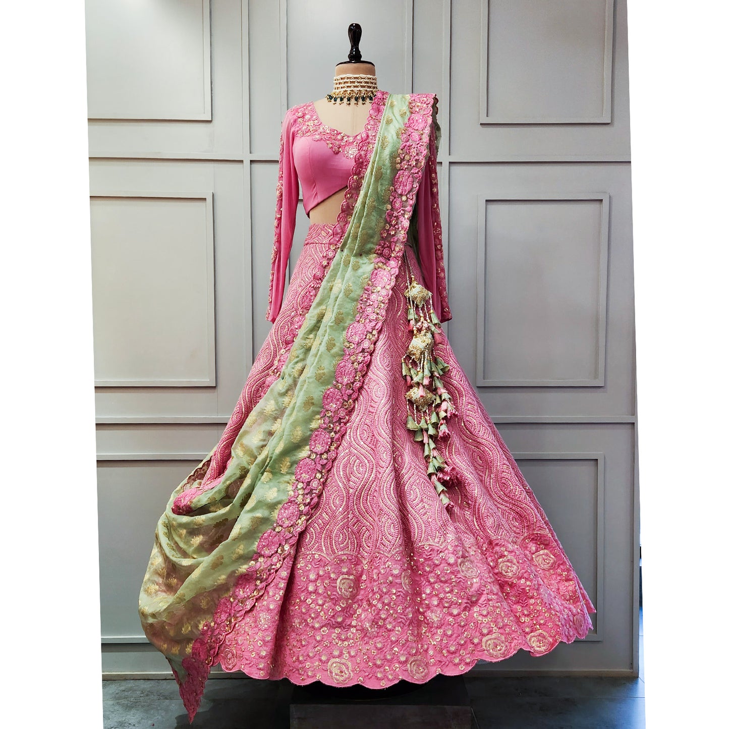 Designer Lucknowi Fabric Lehenga