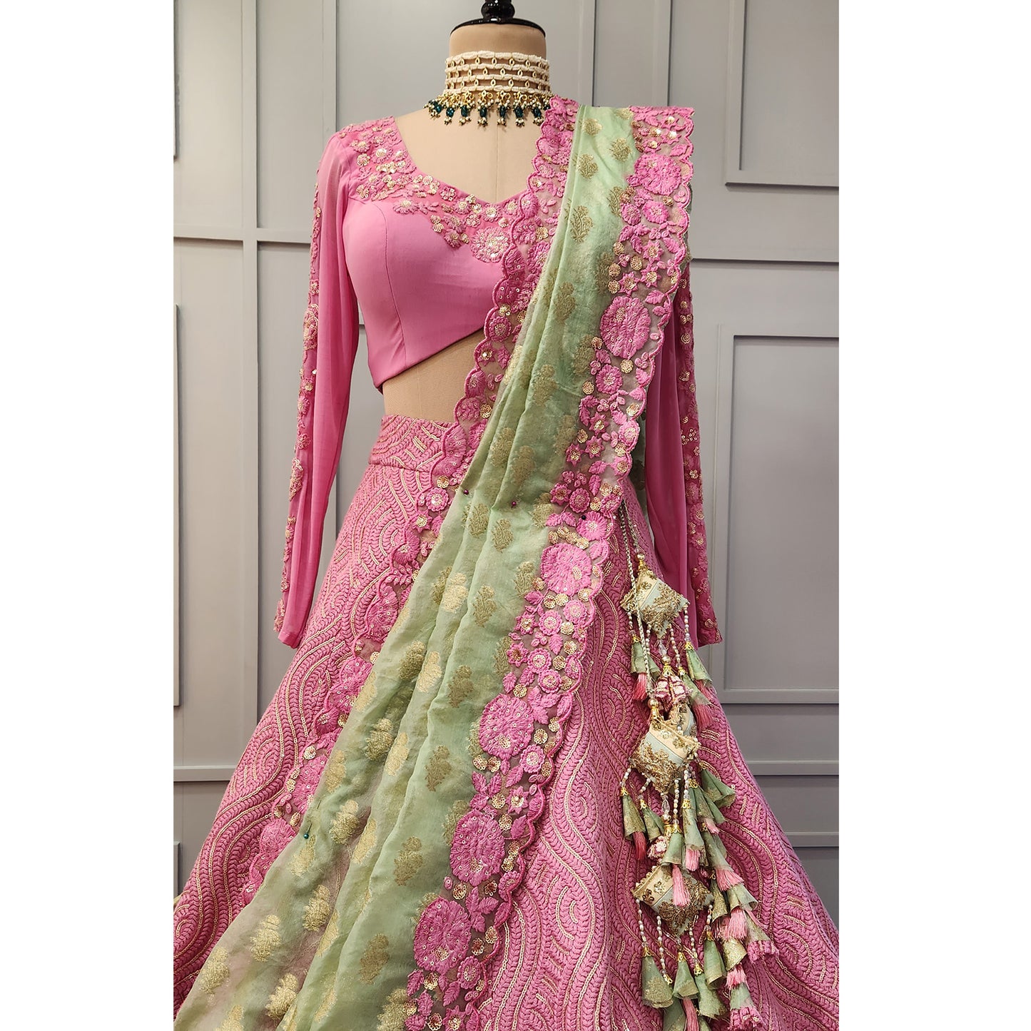 Designer Lucknowi Fabric Lehenga