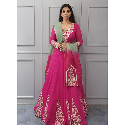 Hot Pink Anarkali