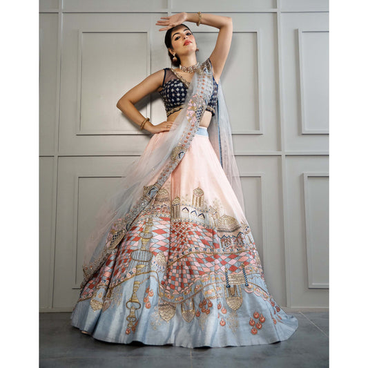 Castle Lehenga Ombre